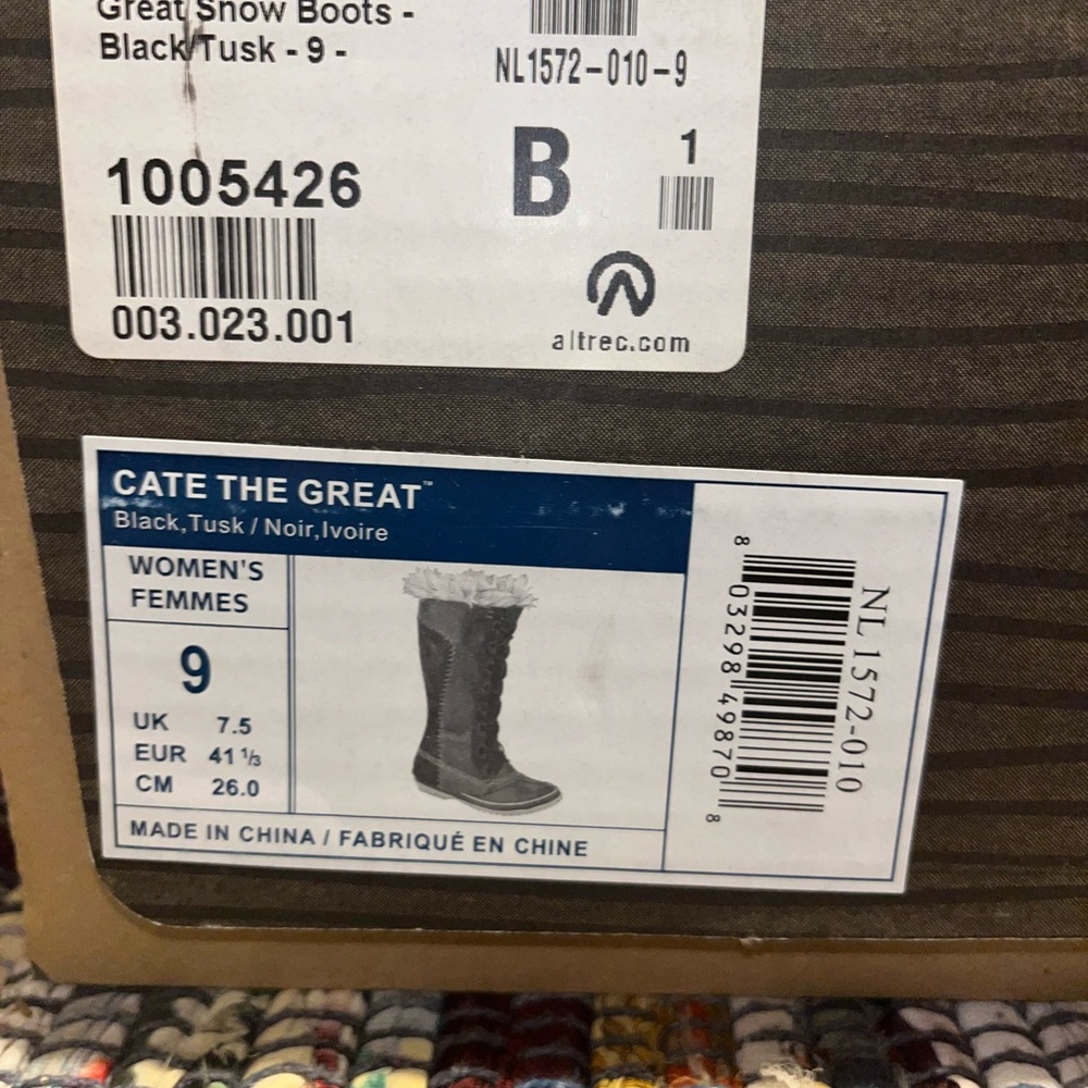 Sorel Cate the Great snow boot W size 9 gently used - Picture 14 of 14